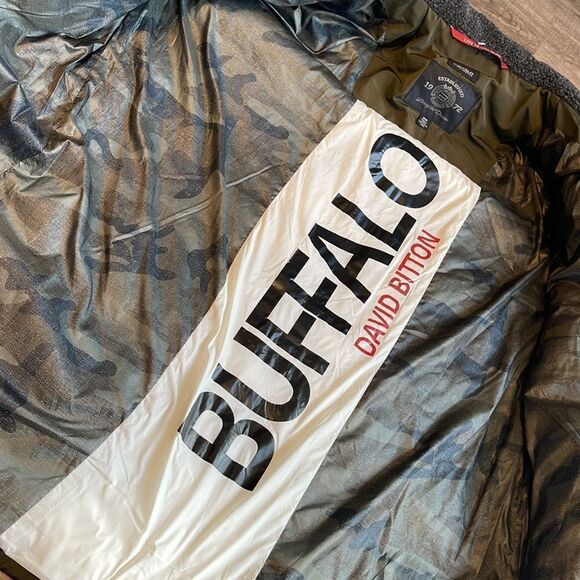 David Buffalo Winter Jacket NEW camo green - Picture 3 of 7